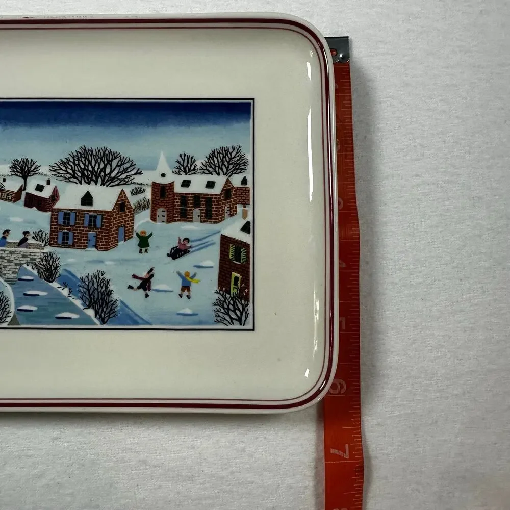Villeroy & Boch Naif Christmas Serving Tray Porcelain RARE